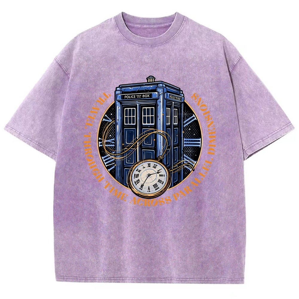 Across Parallel Dimensions Vintage Distressed T-shirt