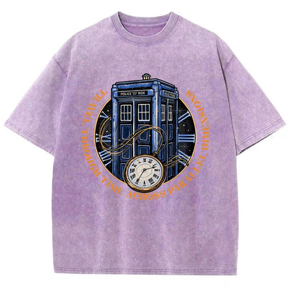 Across Parallel Dimensions Vintage Distressed T-shirt