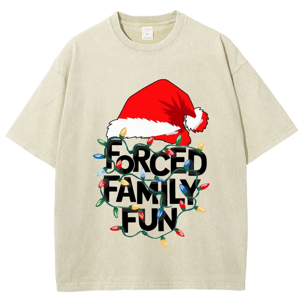 Forced Family Fun Vintage Distressed T-shirt