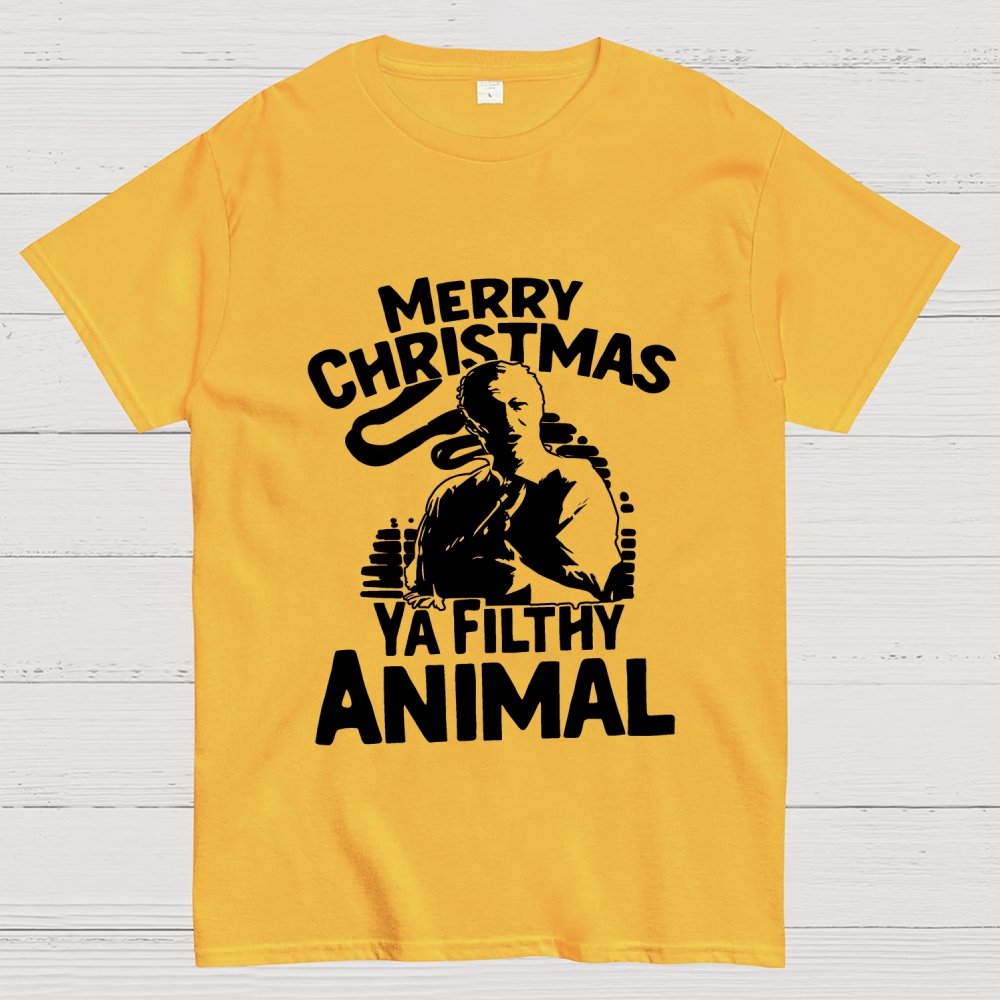 Merry Christmas Ya Filthy Animal Geek T-Shirt