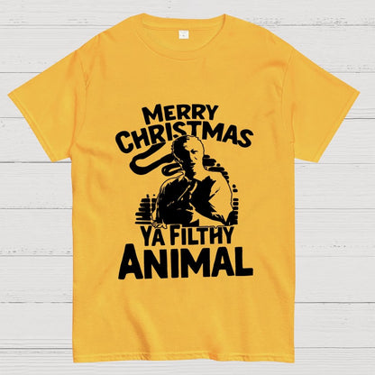 Merry Christmas Ya Filthy Animal Geek T-Shirt