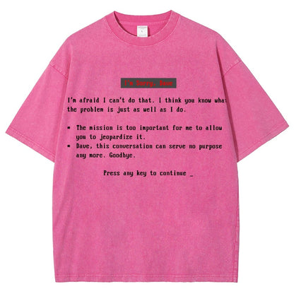 Blue Screen of AI Vintage Distressed T-shirt