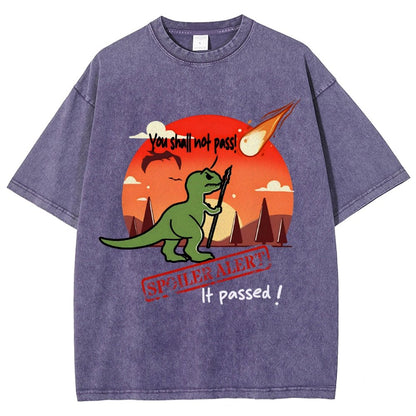 Spoiler Alert You Can't Go Through! Vintage Distressed T-shirt