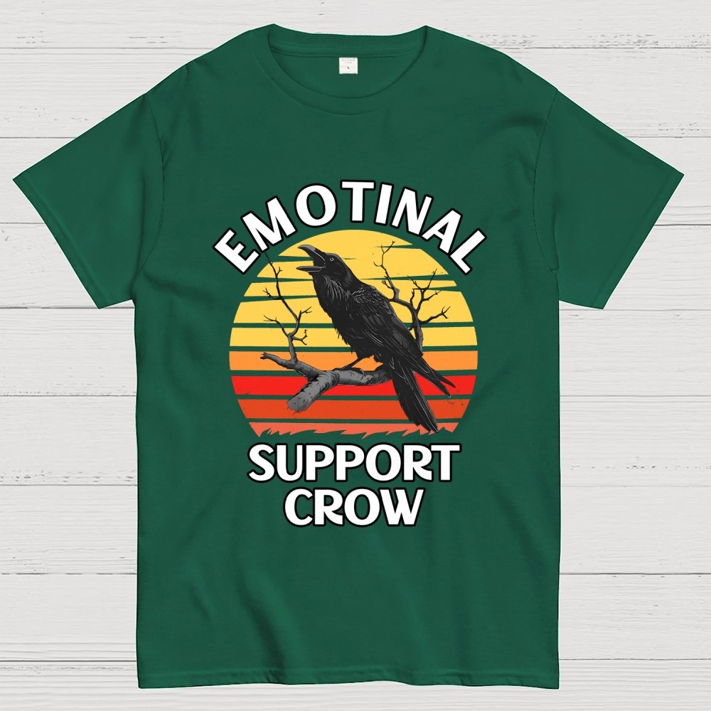 Emotional Support Crow Unisex Geek T-Shirt