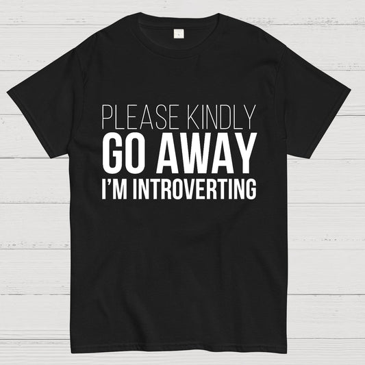 Please Kindly Go Away - I'm Introverting Geek T-Shirt