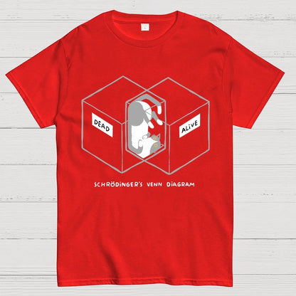Schrodingers Venn Diagram Geek T-Shirt