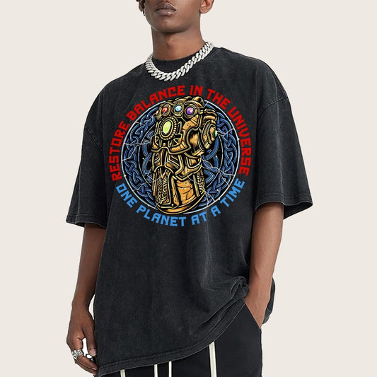 Restore Balance Vintage Distressed T-shirt