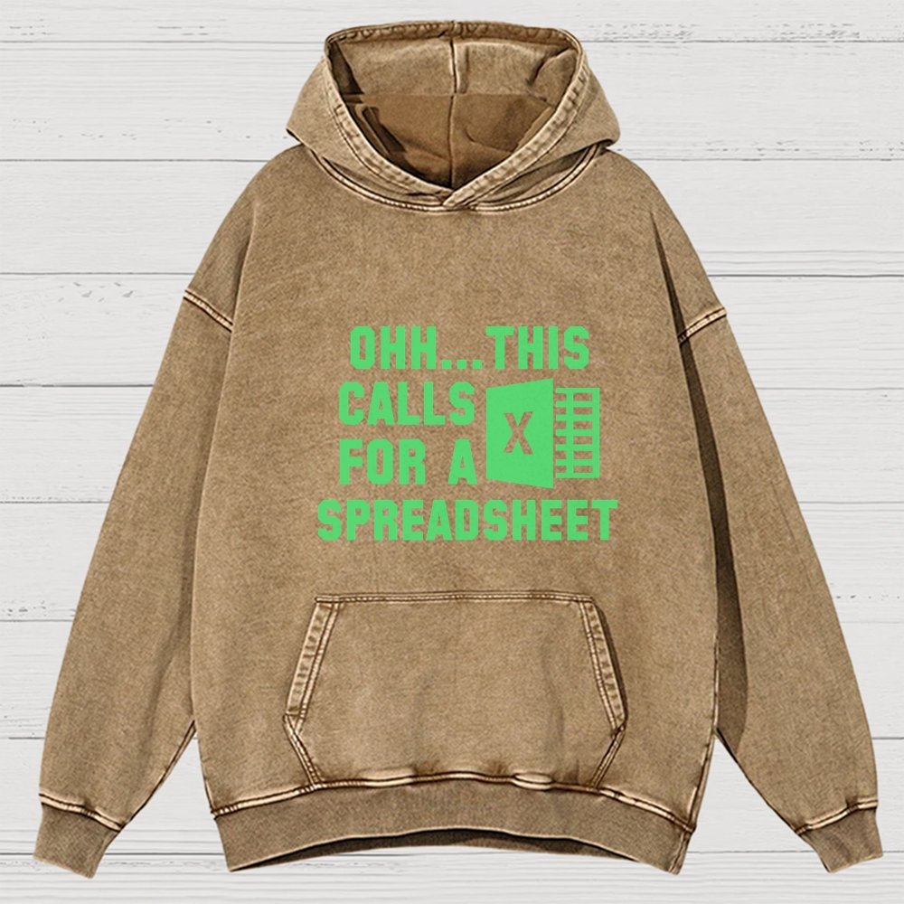 Ohh...This Calls for a Spreadsheet Vintage Distressed Hoodie