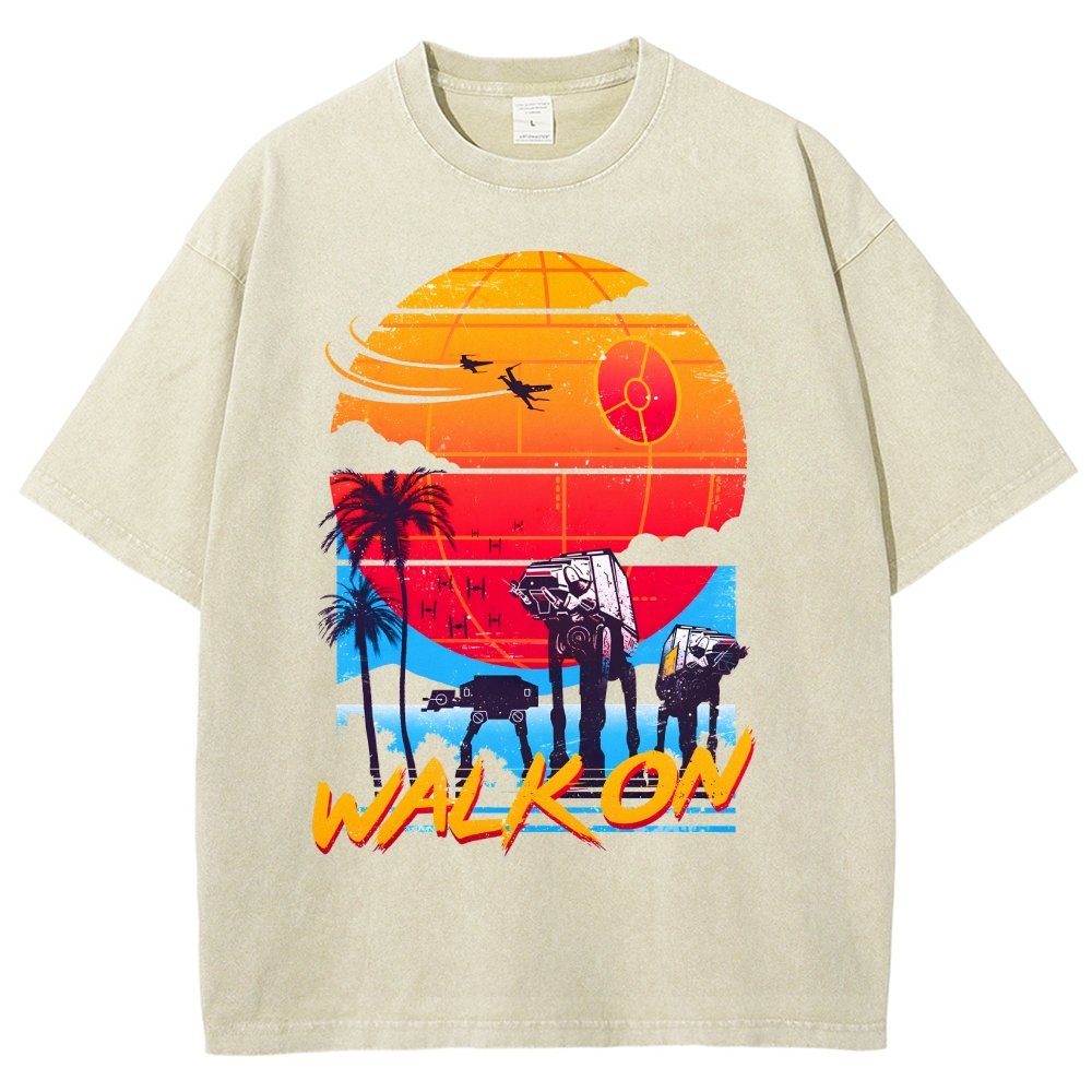 Walk On Vintage Distressed T-shirt