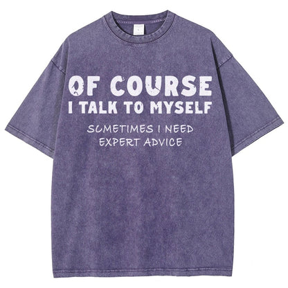 Talk To Myself Vintage Distressed T-shirt