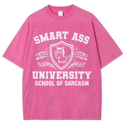 Smart Ass University Vintage Distressed T-shirt