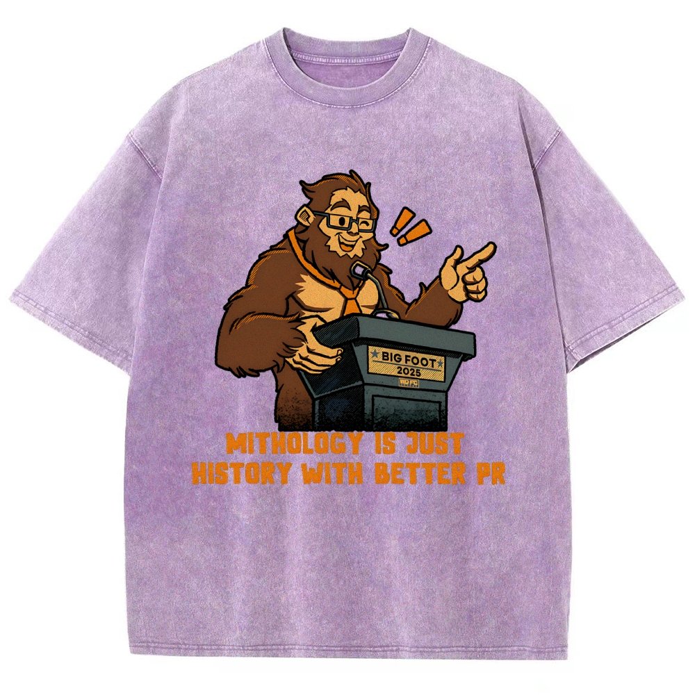 Mythology is just history with better PR Vintage Distressed T-shirt