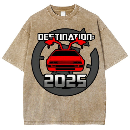 Cool 80's Sci-fi Inspired New Year Slogan Vintage Distressed T-shirt