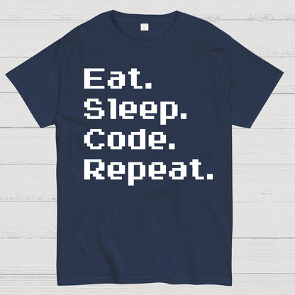 Eat Sleep Code Repeat Geek T-Shirt