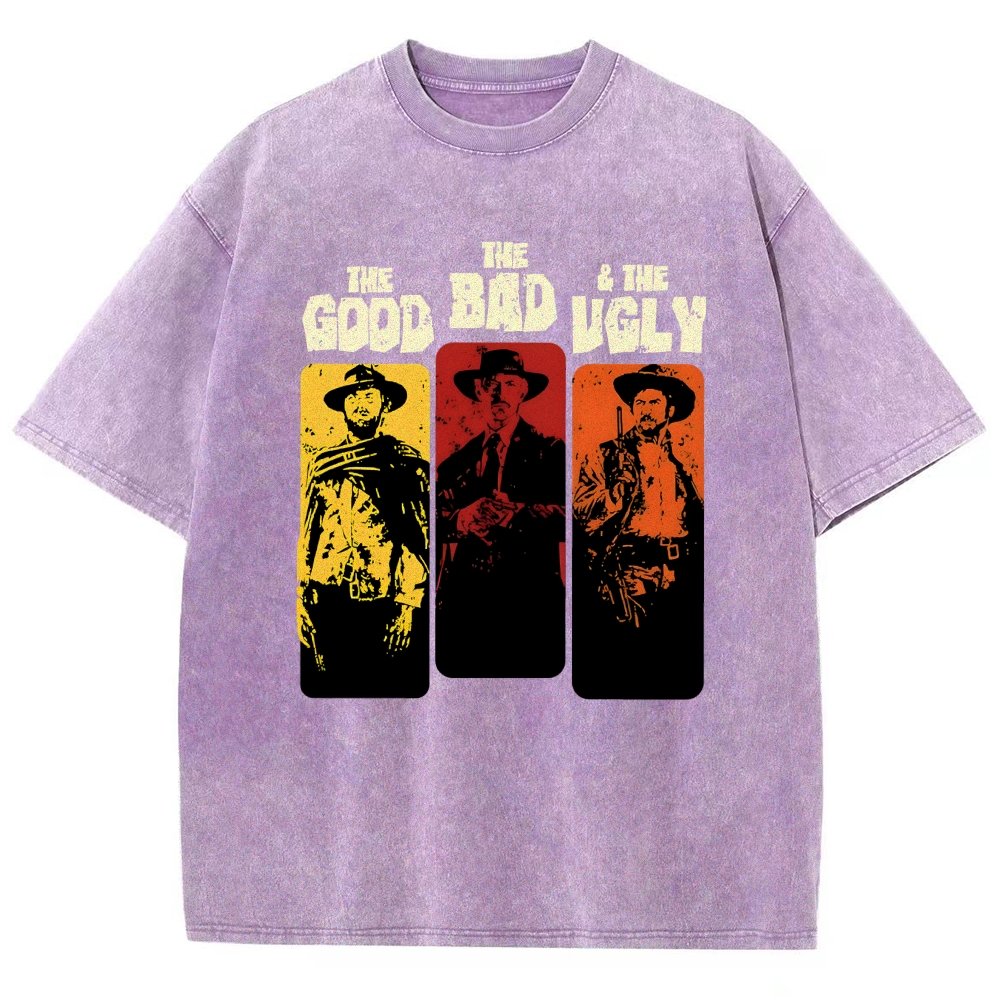 The Good The Bad The Ugly  Vintage Distressed T-shirt