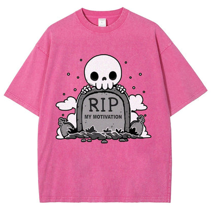 Rip My Motivation Vintage Distressed T-shirt