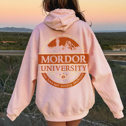 Graduation Is Not An Easy Thing Printed Back Cotton Hoodie