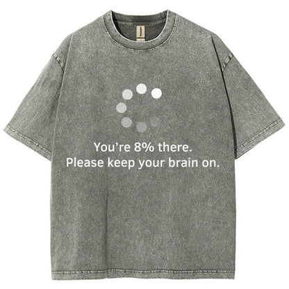 Brain Update Vintage Distressed T-shirt