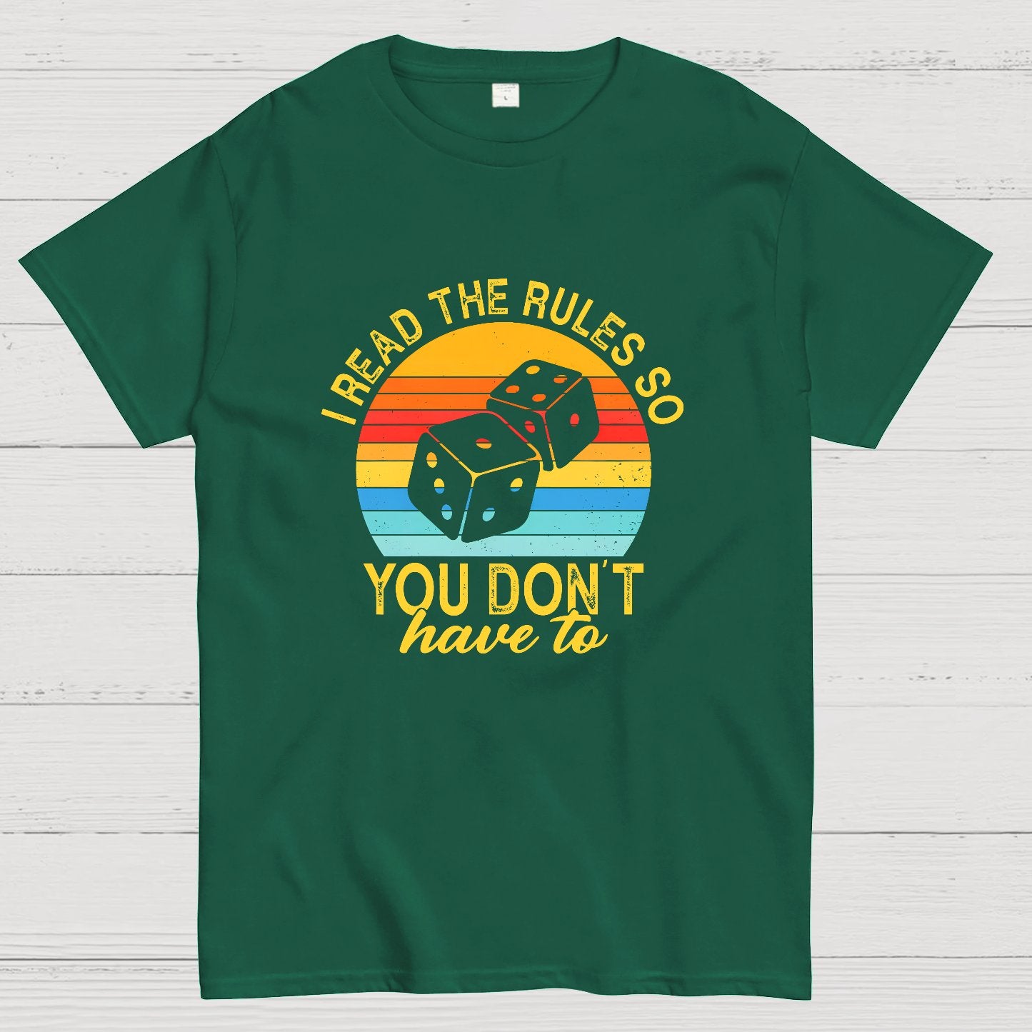 Funny I Read The Rules So You Don't Have to Board Game Geeky T-Shirt