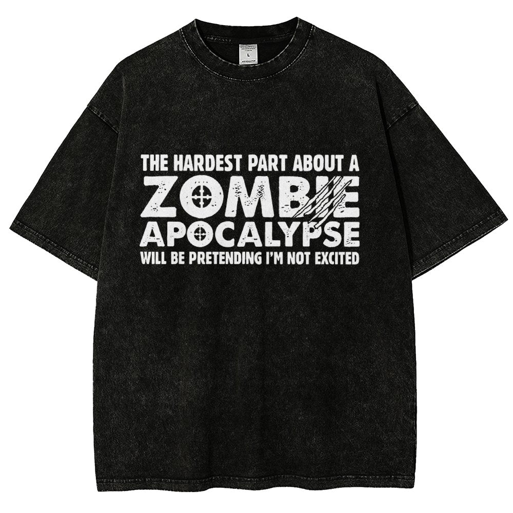 Zombie Apocalypse Vintage Distressed T-shirt