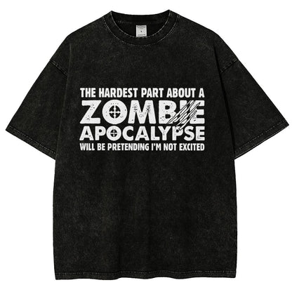 Zombie Apocalypse Vintage Distressed T-shirt