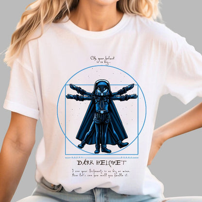 Vitruvian Helmet Geek T-Shirt