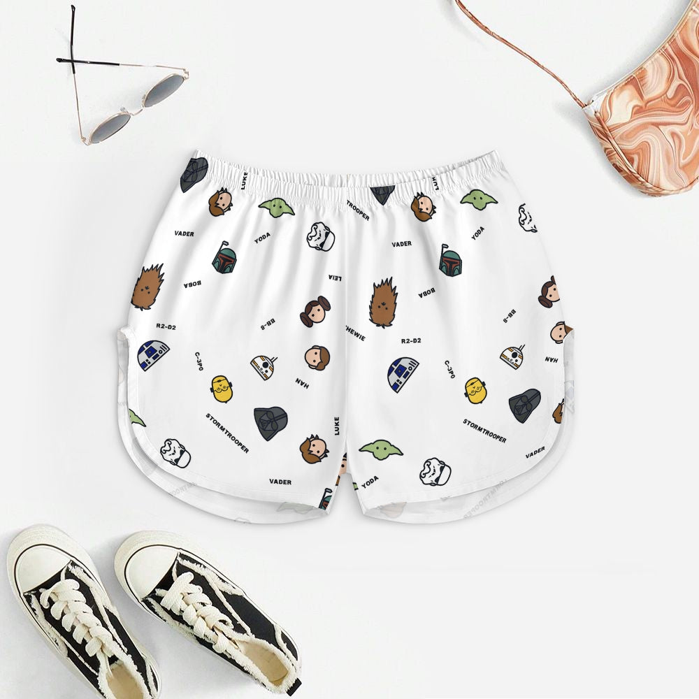 Planet Species Cute Print  Women's Geek Suspender Cami Set