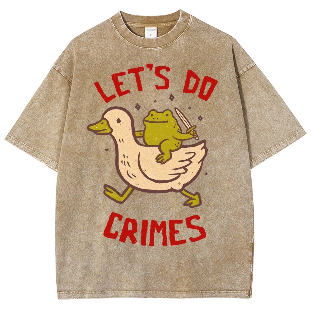 Let's do Crimes Vintage Distressed T-shirt