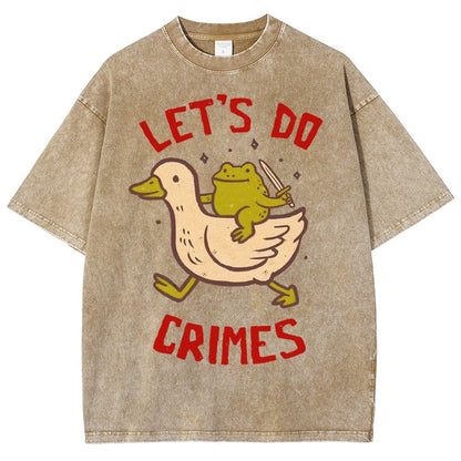 Let's do Crimes Vintage Distressed T-shirt