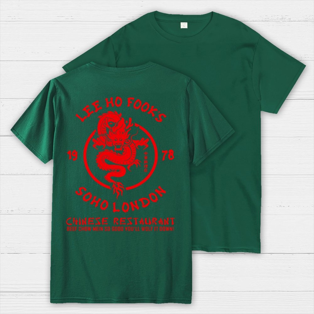Lee Ho Fooks Chinese Restaurant Back Printing Geek T-Shirt