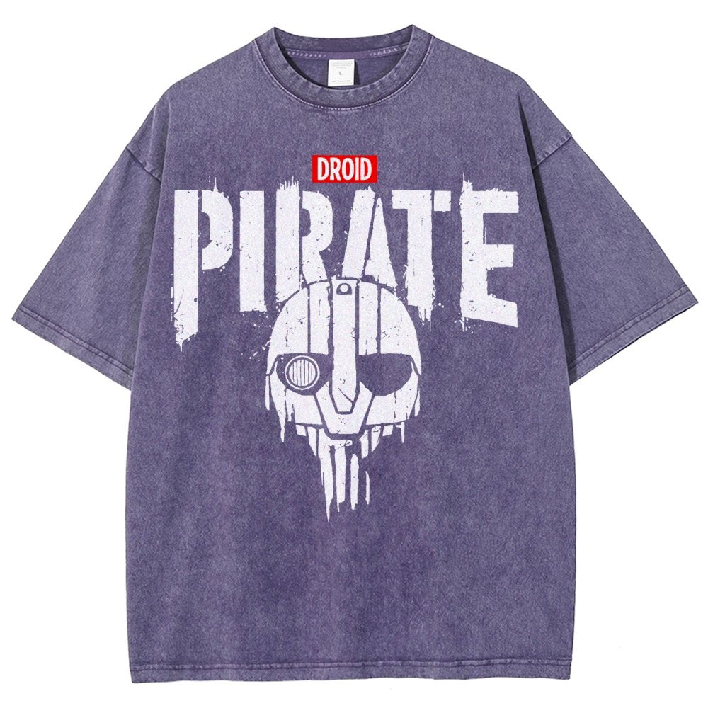 Droid Pirate Vintage Distressed T-shirt