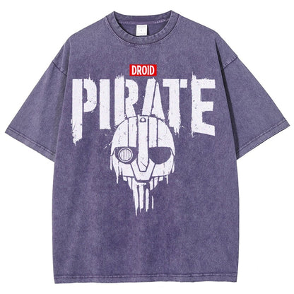 Droid Pirate Vintage Distressed T-shirt