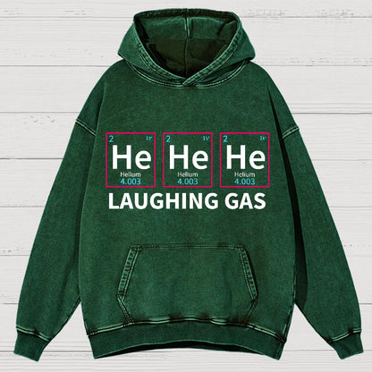 Laughing Gas Periodic Table of Elements Vintage Distressed Hoodie