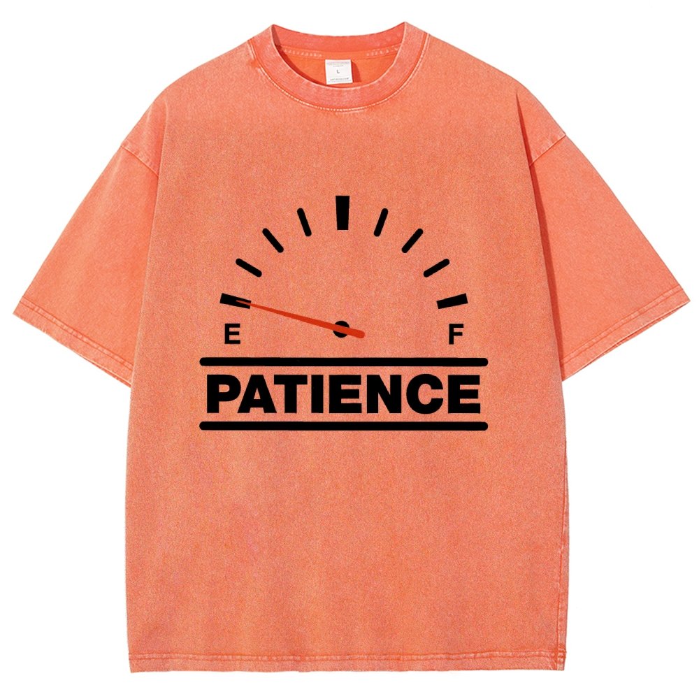 Funny Patience Vintage Distressed T-shirt