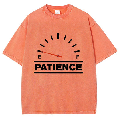 Funny Patience Vintage Distressed T-shirt