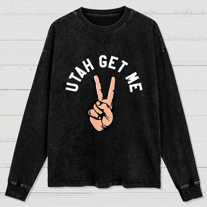 Utah Get Me Two Washed Long Sleeve Tee