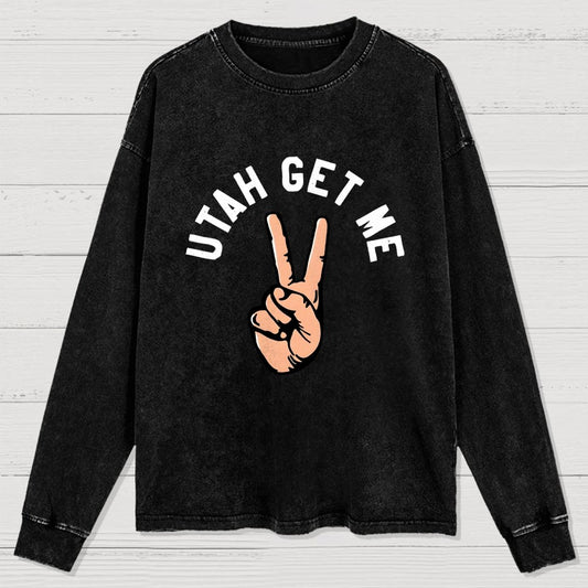 Utah Get Me Two Washed Long Sleeve Tee