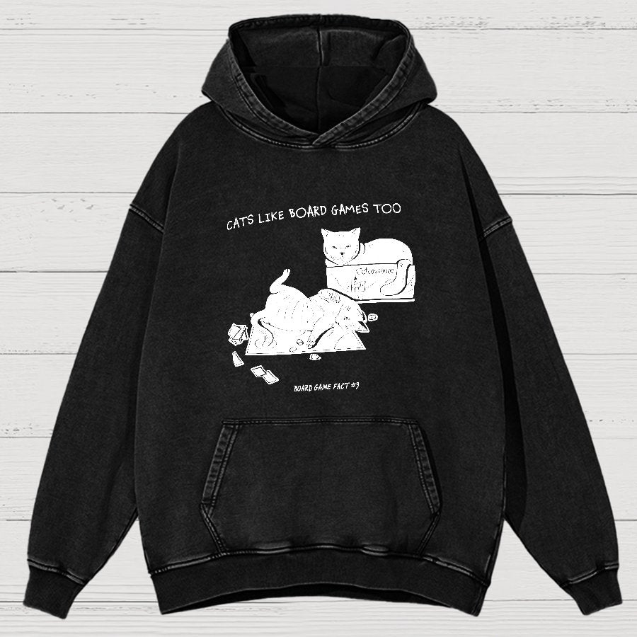 Board Game Fact #9 Vintage Distressed Hoodie