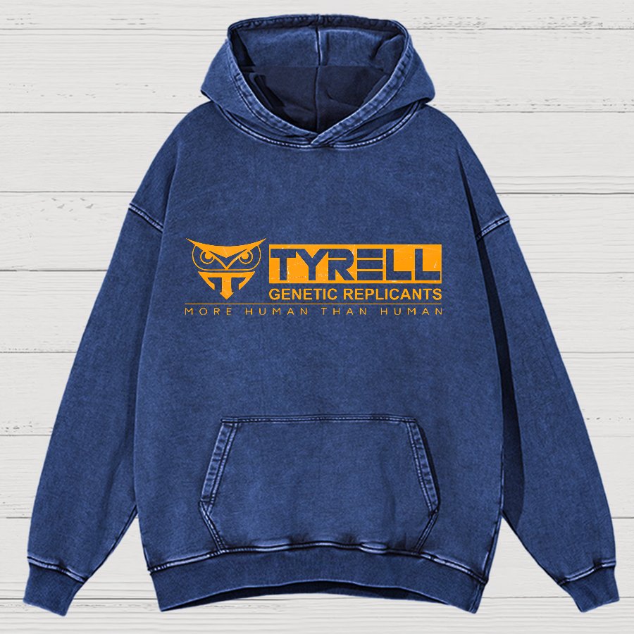 More Human Than Human Vintage Distressed Hoodie