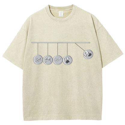 Perpetual Emotion Ask Not For Whom The Ball Tolls Vintage Distressed T-shirt