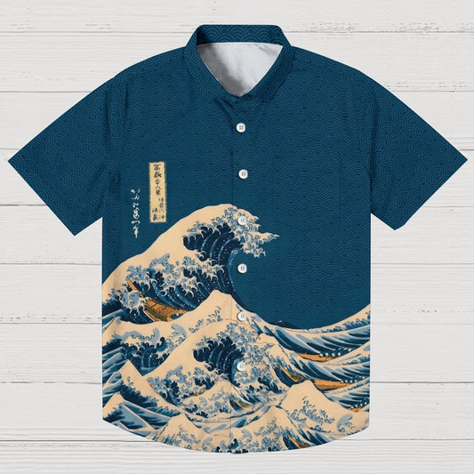 Wave Off Kanagawa  Geek Hawaiian Shirt