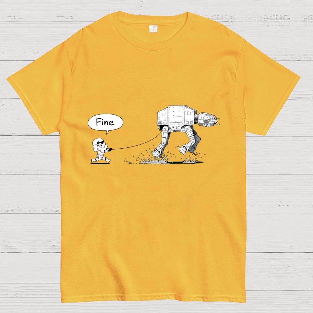 Empire Robot Dog-Planet Battles Geek T-Shirt