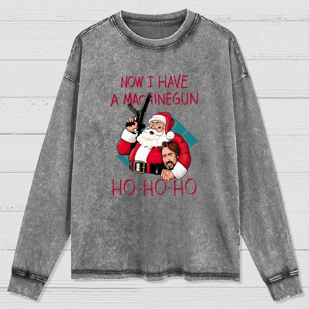 Ho-Ho-Ho Washed Long Sleeve Tee