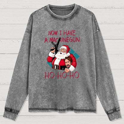 Ho-Ho-Ho Washed Long Sleeve Tee