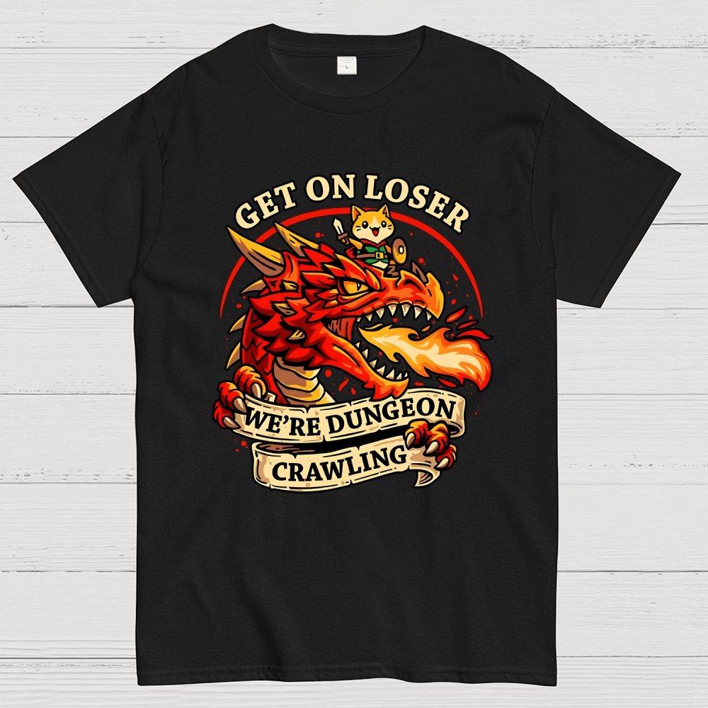 Dungeon Crawling Dragon Geek T-Shirt
