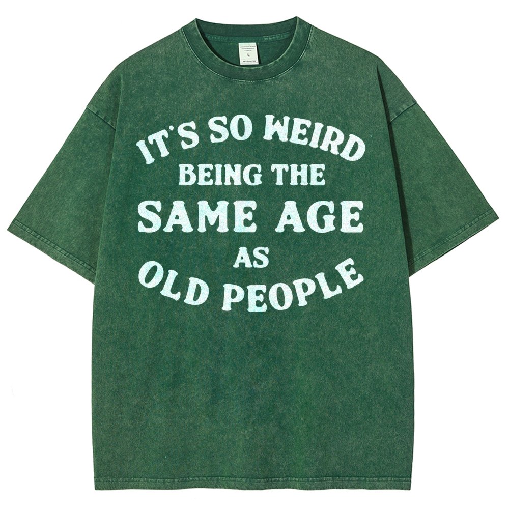 Same Age As Old People Vintage Distressed T-shirt