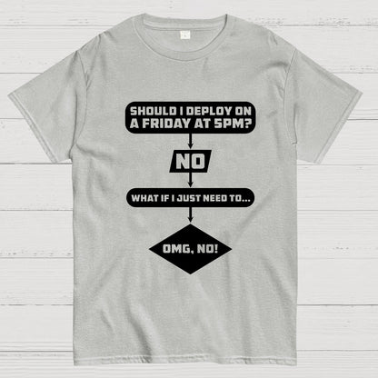 Deploy on Friday? Geeky T-Shirt
