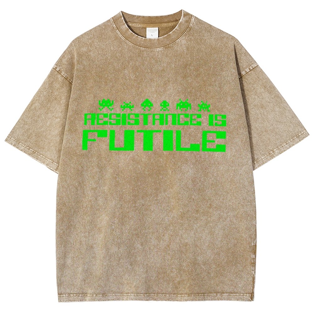 Resistance is Futile Vintage Distressed T-shirt