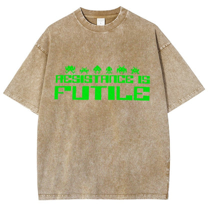 Resistance is Futile Vintage Distressed T-shirt