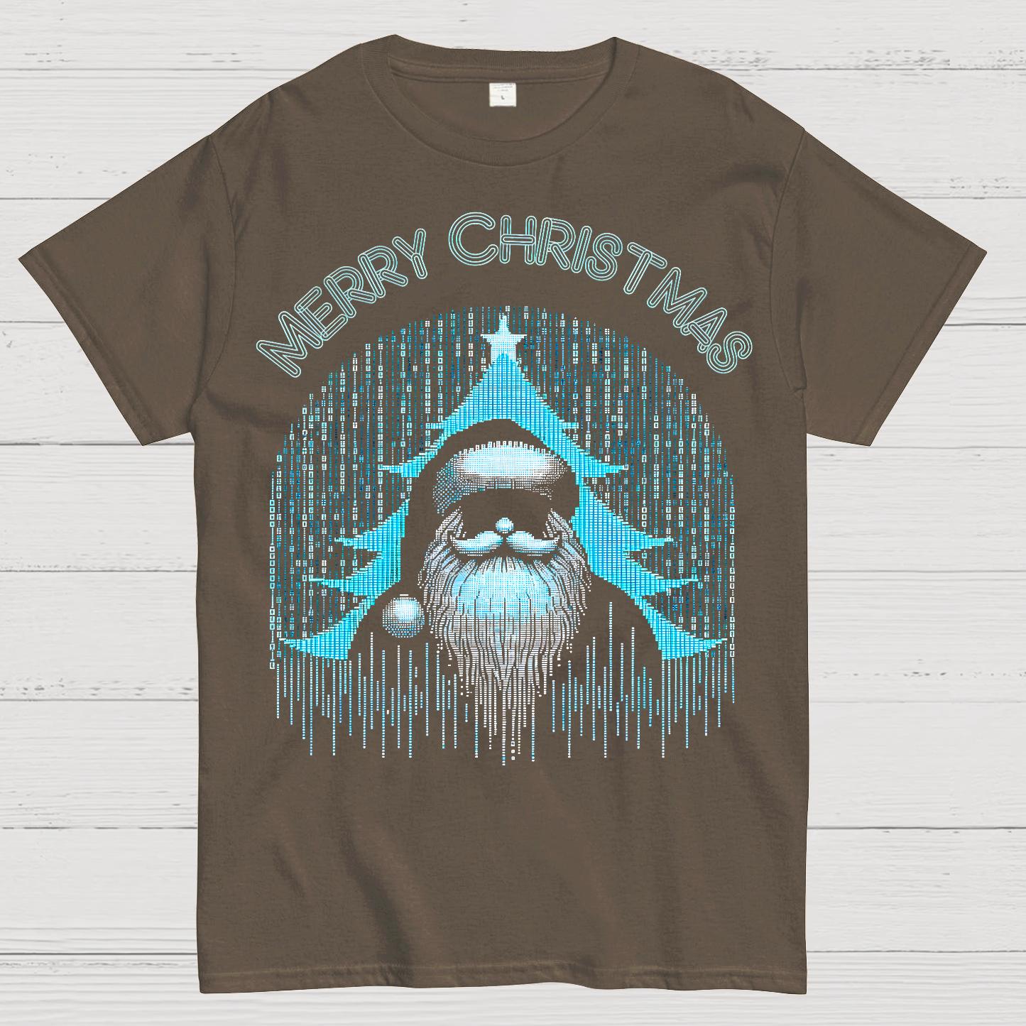 Funny Binary Christmas Santa Clause for Programmer Geek T-Shirt
